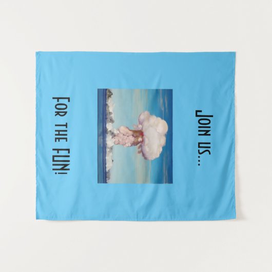 Ominous Nuke Tapestry Wandkleed (Voorkant (horizontaal))