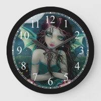 Ominy Sweet Little Vampire Fairy Wall Clock