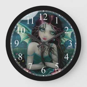 Ominy Sweet Little Vampire Fairy Wall Clock Grote Klok