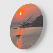 Omis Kroatië Sunset Oranje Sky Grote Klok (Hoek)