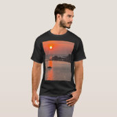 Omis Kroatië Sunset Oranje Sky T-shirt (Voorkant volledig)