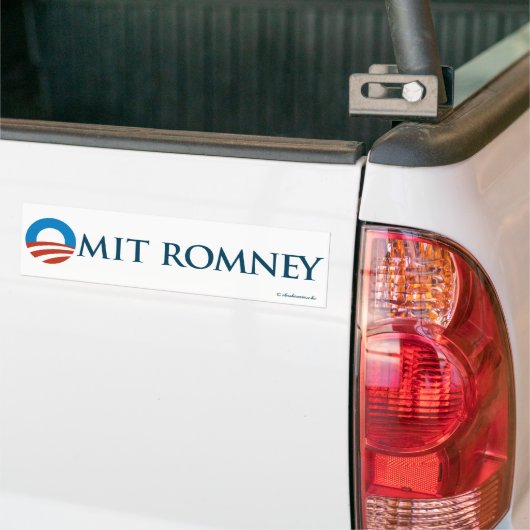 Omit Romney Bumpersticker (Op Truck)