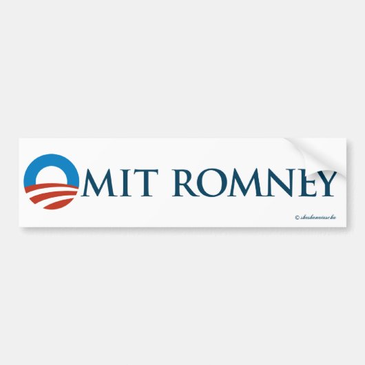 Omit Romney Bumpersticker (Voorkant)