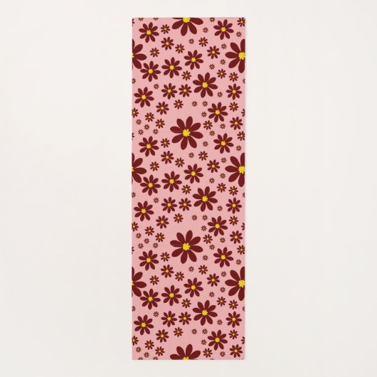 Omkeerbaar Daisy Pattern Yogamat (Achterkant)