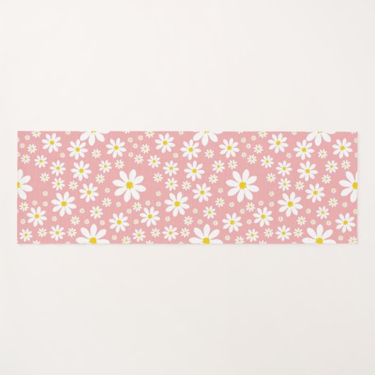 Omkeerbaar Daisy Pattern Yogamat (Voorkant (horizontaal))