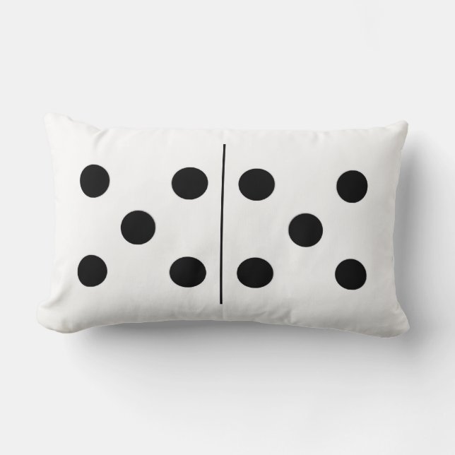Omkeerbaar dubbel 5 Domino Pillow Kussen (Voorkant)