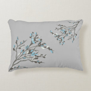 Omkeerbaar grijs en zacht blauw accentkussen accent kussen