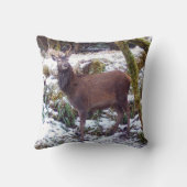 Omkeerbaar hertenstadium in sneeuw kussen (Achterkant)