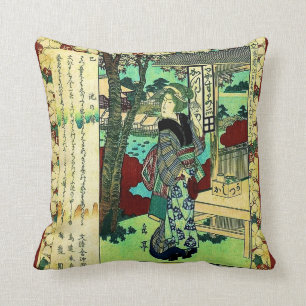 Omkeerbaar  Japans Geisha-ontwerp Kussen