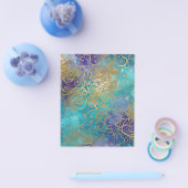 Omkeerbaar kunstpapier, zeemeerminschalen bloeien flyer (Enkel)