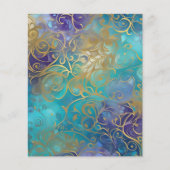 Omkeerbaar kunstpapier, zeemeerminschalen bloeien flyer (Voorkant)