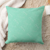 Omkeerbaar Mint Tribal Tepee Patroon Design Kussen (Deken)