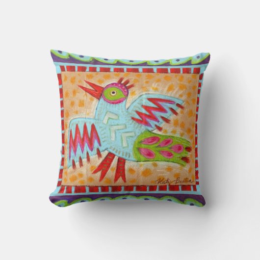 Omkeerbaar ontwerp voor kunstvogels en vis kussen (Voorkant)