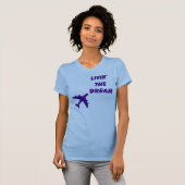 Omkeerbaar paars t-shirt (Voorkant volledig)