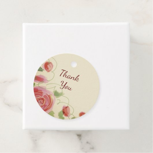 Omkeerbaar stijlvol ontwerp bedankjes labels (In situ)