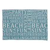 Omkeerbare aangepaste kleur Beach House kussenslop Kussensloop (Voorkant)