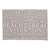 Omkeerbare aangepaste kleur Beach House kussenslop Kussensloop (Voorkant)