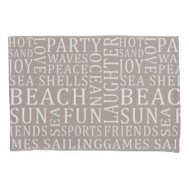 Omkeerbare aangepaste kleur Beach House kussenslop Kussensloop