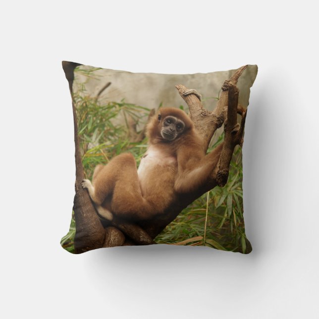 Omkeerbare apen op een piloot kussen (Voorkant)