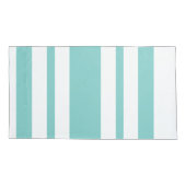 Omkeerbare Aqua Stripes Kussensloop (Achterkant)