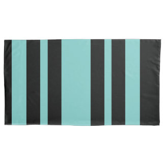 Omkeerbare Aqua Stripes Kussensloop