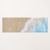 Omkeerbare Blue Beach Waves Yoga Mat (Voorkant (horizontaal))