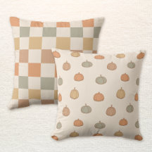 Omkeerbare Boho Pompoen Halloween Herfst Schachbre