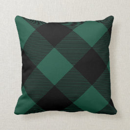 Omkeerbare bomen en Buffels Check Plaid Pattern Kussen