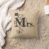 Omkeerbare bruiloft Pillow en Mrs. Kussen (Deken)