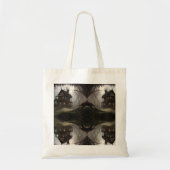 Omkeerbare Canvas tas Halloween Mouse Haunted Hous (Voorkant)