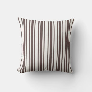 Omkeerbare Chocolade Designer Stripe Pillow Kussen