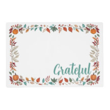 Omkeerbare dankbare bloem Thanksgiving placemat