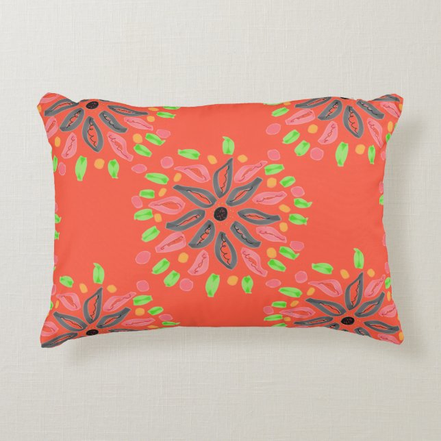 Omkeerbare Designer Pillow met Stripes Decoratief Kussen (Voorkant)