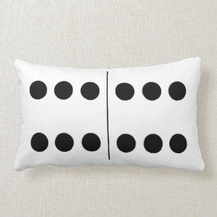 Omkeerbare dubbele 6 Domino Pillow Kussen