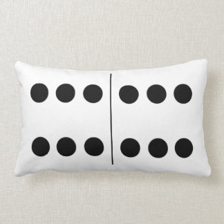 Omkeerbare dubbele 6 Domino Pillow Kussen