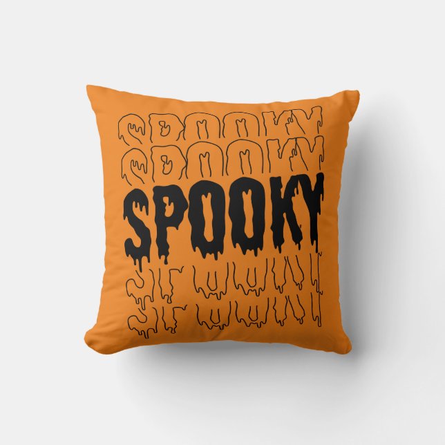 Omkeerbare griezelige Halloween  Kussen (Voorkant)