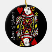 Omkeerbare hartenkoningin Ornament (Voorkant)