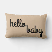Omkeerbare Hello Baby Kussen (Achterkant)