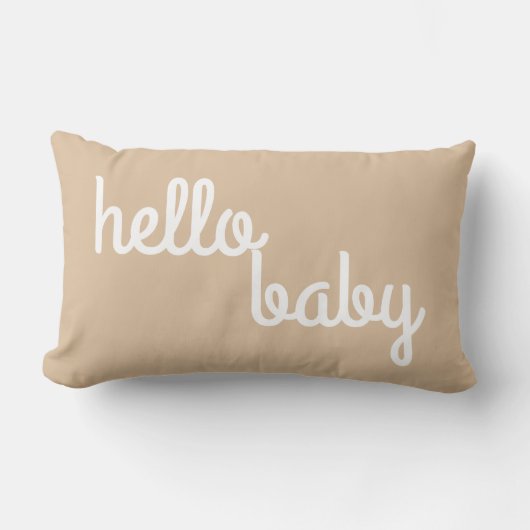 Omkeerbare Hello Baby Kussen (Voorkant)