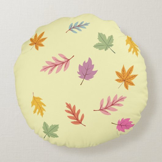 Omkeerbare herfst kat rond kussen (Achterkant)