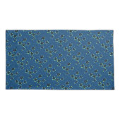 Omkeerbare Hoesjes van de Blauwe Floral Pillow Kussensloop (Achterkant-Links)