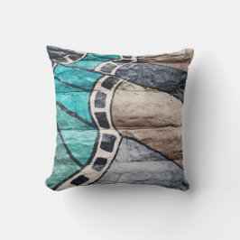 Omkeerbare kleurrijke Abstracte graffiti op een pi Kussen