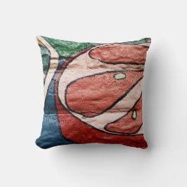 Omkeerbare kleurrijke Abstracte graffiti op een pi Kussen