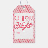 Omkeerbare, kleurrijke Christelijke kerst Cadeaulabel (Achterkant)