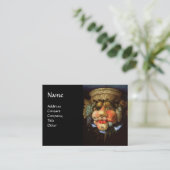 Omkeerbare kop met korf fruit visitekaartje (Staand voorkant)