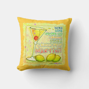 OMKEERBARE Lemon Drop Martini Amerikaanse MoJo Kus Kussen