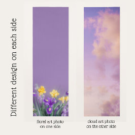 Omkeerbare Lentebloei & Lavendel Lucht Yoga Mat