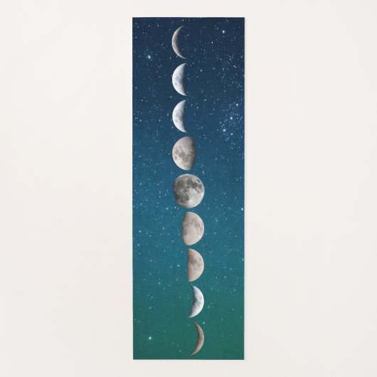 Omkeerbare moonfasen en Sunset Sky Yogamat (Voorkant)