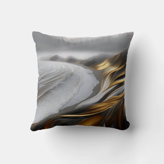 Omkeerbare Mystic Mountain Scenery Pillow Kussen (Achterkant)