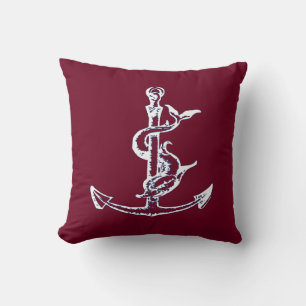 Omkeerbare Nautical Anchor Pillow Kussen